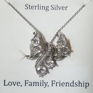 Silver Necklace Earring Set